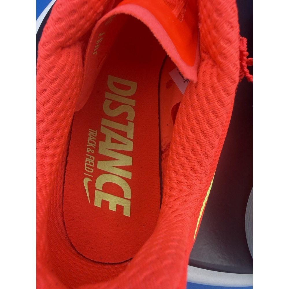 Nike Zoom Rival Distance Mens Sz 10.5 Crimson Barely Volt Track Shoes FZ9653-600 - Picture 7 of 10